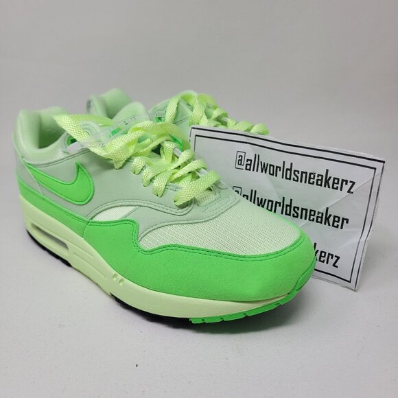 Nike Women's Air Max 1 '87 Running Green Volt HJ7329-376 sz 9 90 93 95 97 98 tn - Picture 2 of 16